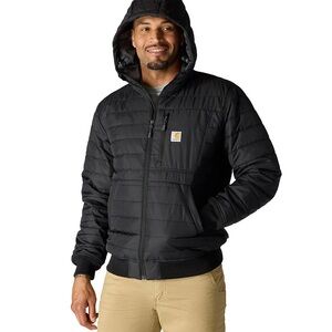 NWT Carhartt Men's Rain Defender Relaxed Fit Lightweight Insulated Hooded Jacket